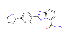 1H-Benzimidazole-7-carboxamide, 2-[2-fluoro-4-[(2S)-2-pyrrolidinyl]phenyl]-