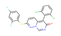 5-(2,6-dichlorophenyl)-2-((2,4-difluorophenyl)thio)-6h-pyrimido[1,6-b]pyridazin-6-one
