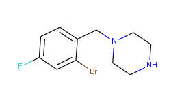 2-Bromo-4-fluoro-1-(piperazinomethyl)benzene