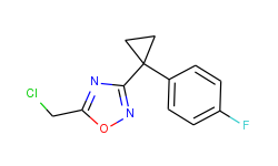 5-(chloromethyl)-3-(1-(4-fluorophenyl)cyclopropyl)-1,2,4-oxadiazole
