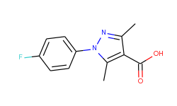 1H-Pyrazole-4-carboxylic acid, 1-(4-fluorophenyl)-3,5-dimethyl-