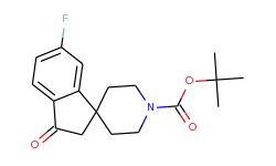 6-Fluoro-3-oxo-2,3-dihydrospiro[indene-1,4'-piperidine]-1'-carboxylic acid tert-butyl ester