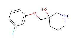 3-((3-Fluorophenoxy)methyl)piperidin-3-ol