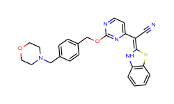 (Z)-2-(2-(4-(morpholinomethyl)benzyloxy)pyrimidin-4-yl)-2-(benzo[d]thiazol-2(3H)-ylidene)acetonitril