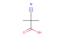 Propanoic acid, 2-cyano-2-methyl-