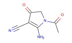 1H-Pyrrole-3-carbonitrile, 1-acetyl-2-amino-4,5-dihydro-4-oxo-