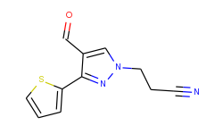 3-(4-formyl-3-thien-2-yl-1H-pyrazol-1-yl)propanenitrile