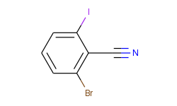 2-bromo-6-iodobenzonitrile
