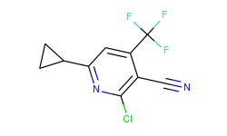 2-chloro-6-cyclopropyl-4-(trifluoromethyl)-nicotinonitrile