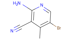 2-Amino-3-cyano-4-methyl-5-bromo-pyridine