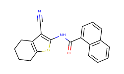 N-(3-cyano-4,5,6,7-tetrahydro-1-benzothiophen-2-yl)naphthalene-1-carboxamide