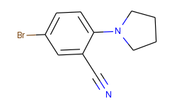 5-Bromo-2-(pyrrolidino)benzonitrile