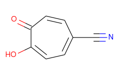 1,3,6-Cycloheptatriene-1-carbonitrile, 4-hydroxy-5-oxo-