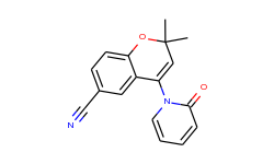 2H-1-Benzopyran-6-carbonitrile, 2,2-dimethyl-4-(2-oxo-1(2H)-pyridinyl)-