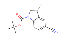 tert-Butyl 3-bromo-5-cyano-1H-indole-1-carboxylate