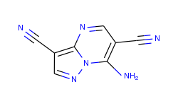 Pyrazolo[1,5-a]pyrimidine-3,6-dicarbonitrile, 7-amino-