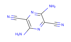 2,5-Pyrazinedicarbonitrile, 3,6-diamino-