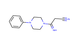 3-imino-3-(4-phenylpiperazino)propanenitrile