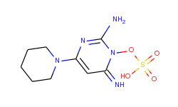 2-Pyrimidinamine, 1,6-dihydro-6-imino-4-(1-piperidinyl)-1-(sulfooxy)-