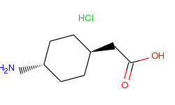 Cyclohexaneacetic acid, 4-amino-, hydrochloride, trans-