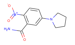 2-nitro-5-(1-pyrrolidinyl)benzenecarboxamide