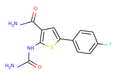 5-(4-Fluorophenyl)-2-ureidothiophene-3-carboxamide