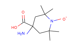 1-Piperidinyloxy, 4-amino-4-carboxy-2,2,6,6-tetramethyl-