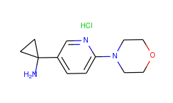 1-(6-Morpholinopyridin-3-yl)cyclopropanamine hydrochloride