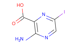 3-amino-6-iodo-pyrazine-2-carboxylic acid