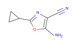 5-amino-2-cyclopropyloxazole-4-carbonitrile