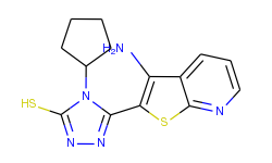 5-(3-aminothieno[2,3-b]pyridin-2-yl)-4-cyclopentyl-4h-1,2,4-triazole-3-thiol
