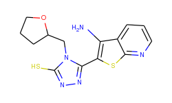 5-(3-aminothieno[2,3-b]pyridin-2-yl)-4-(tetrahydro furan-2-ylmethyl)-4h-1,2,4-triazole-3-thiol