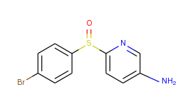 6-[(4-bromophenyl)sulfinyl]-3-pyridinylamine