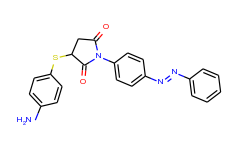 3-[(4-aminophenyl)thio]-1-{4-[(e)-phenyldiazenyl]-phenyl}pyrrolidine-2,5-dione