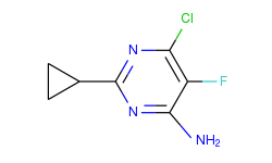 6-chloro-2-cyclopropyl-5-fluoropyrimidin-4-amine