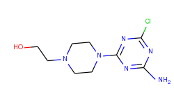 2-[4-(4-amino-6-chloro-1,3,5-triazin-2-yl)-1-piperazinyl]-1-ethanol