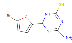 4-amino-6-(5-bromo-2-furyl)-1,6-dihydro-1,3,5-triazine-2-thiol