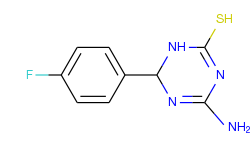 4-amino-6-(4-fluorophenyl)-1,6-dihydro-1,3,5-triazine-2-thiol