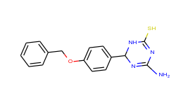 4-amino-6-[4-(benzyloxy)phenyl]-1,6-dihydro-1,3,5-triazine-2-thiol