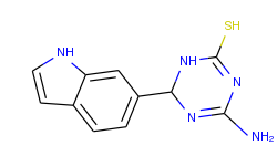 4-amino-6-(1h-indol-6-yl)-1,6-dihydro-1,3,5-triazine-2-thiol