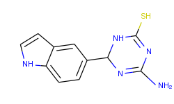 4-amino-6-(1h-indol-5-yl)-1,6-dihydro-1,3,5-triazine-2-thiol