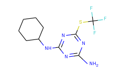 n-cyclohexyl-6-[(trifluoromethyl)thio]-1,3,5-triazine-2,4-diamine