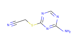 [(4-amino-1,3,5-triazin-2-yl)thio]acetonitrile