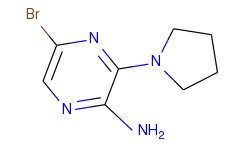 2-amino-5-bromo-3-pyrrolidin-1-ylpyrazine