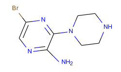 2-amino-5-bromo-3-piperazin-1-ylpyrazine
