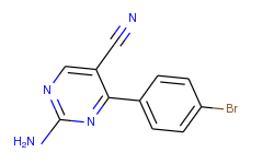 2-amino-4-(4-bromophenyl)-5-pyrimidinecarbonitrile