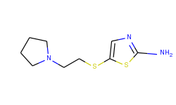 5-(2-(pyrrolidin-1-yl)ethylthio)thiazol-2-amine