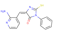 (5e)-5-[(2-aminopyridin-3-yl)methylene]-2-mercapto-3-phenyl-3,5-dihydro-4h-imidazol-4-one