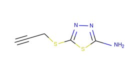 5-(2-propynylsulfanyl)-1,3,4-thiadiazol-2-ylamine