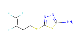 5-[(3,4,4-trifluoro-3-butenyl)sulfanyl]-1,3,4-thiadiazol-2-amine